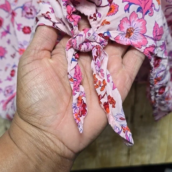 Torrid | Women | Top | Tie Front | Pink | Size 4 (Equiv 3x) - Picture 6 of 9